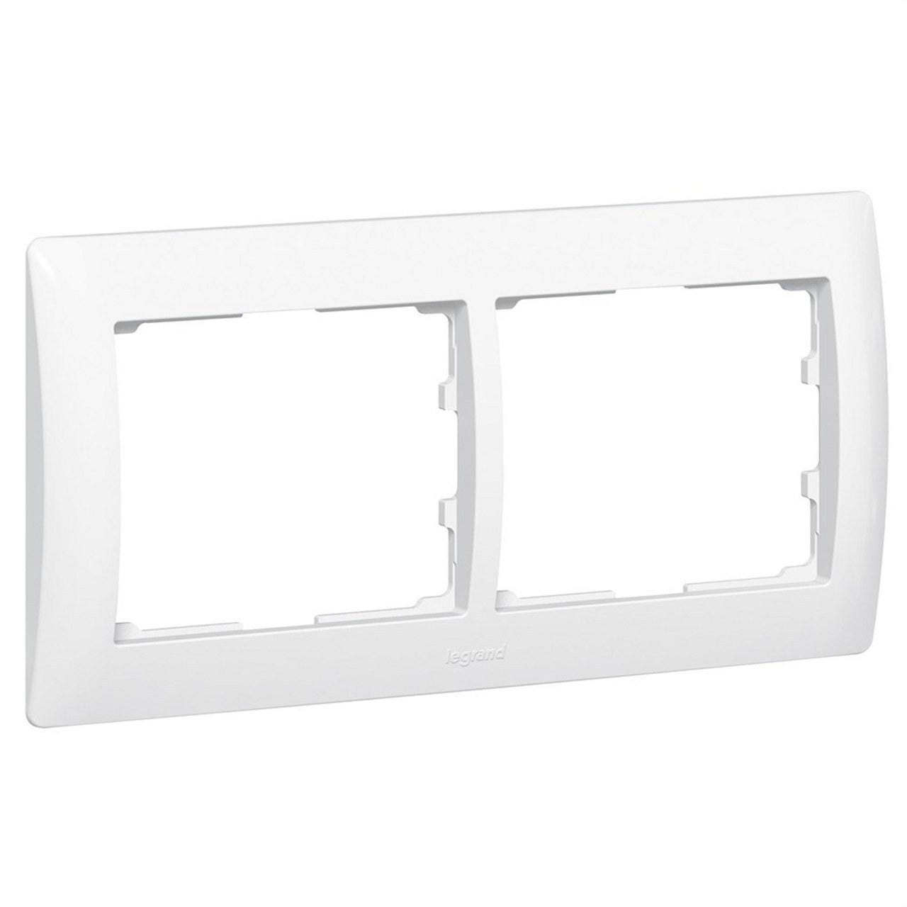 LEGRAND - Marco 2 elementos horizontal armonía GALEA blanco