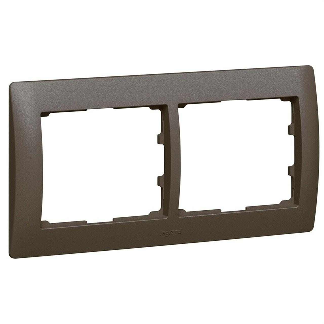 LEGRAND - Marco 2 elementos horizontal armonía GALEA bronce