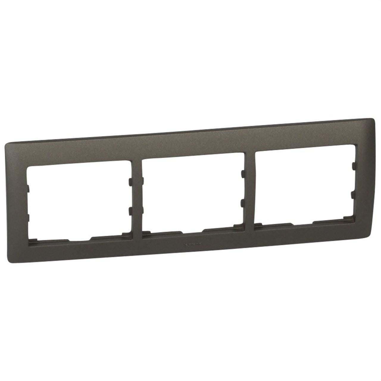 LEGRAND - Marco 3 elementos horizontal armonía GALEA bronce