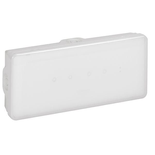 LEGRAND - Luminaria de emergencia B65LED LVS2 - 100 lúmenes - 1h - IP65 - Permanente/No Permanente