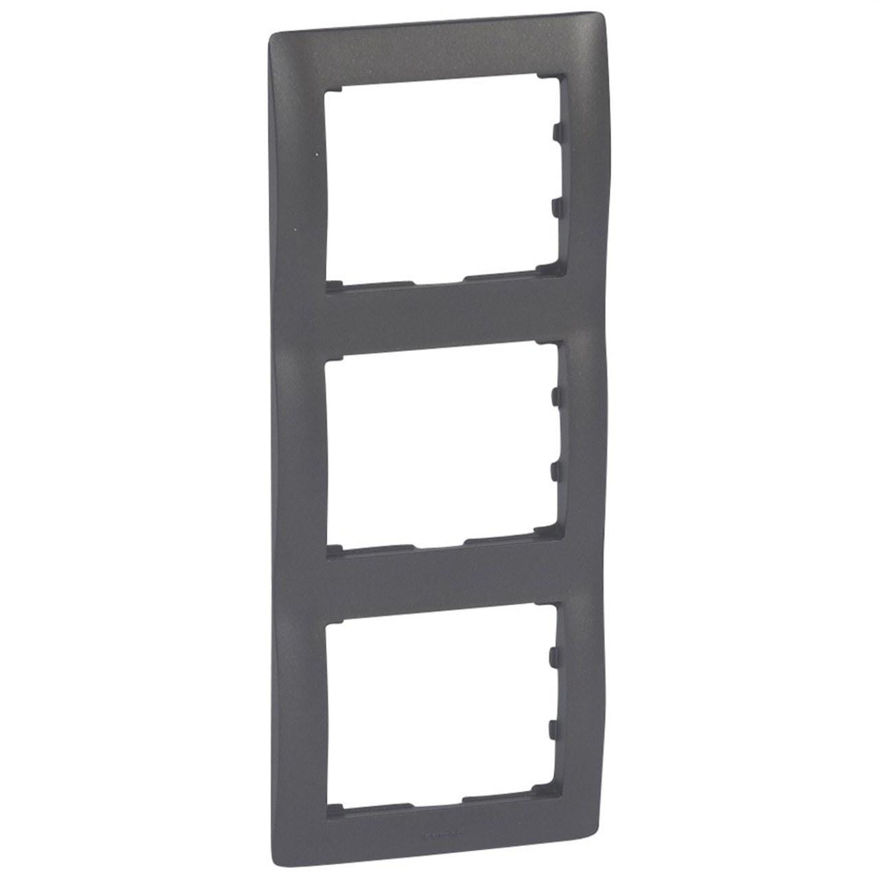 LEGRAND - Marco 3 elementos vertical armonía GALEA bronce