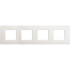 BTICINO - Placa embellecedora Màtix de color Blanco - 2 x 4 módulos