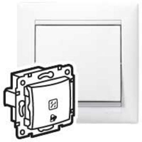 LEGRAND - Pulsador Valena - luminoso con símbolo de campana - 10A - 250V~ - Blanco