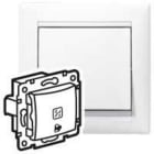 LEGRAND - Pulsador Valena - luminoso con símbolo de campana - 10A - 250V~ - Blanco