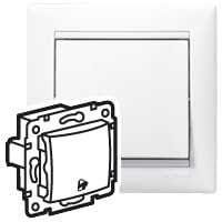 LEGRAND - Pulsador Valena - con símbolo de campana - 10A - 250V~ - Blanco