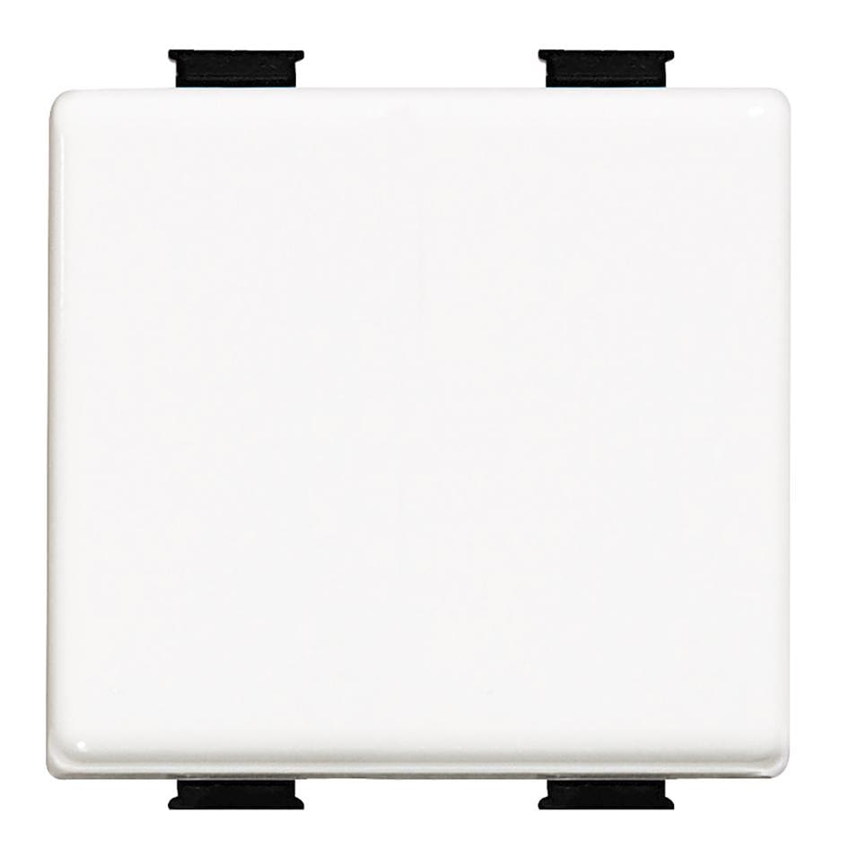 BTICINO - Pulsador luminoso Màtix 10A - 250V~ - borne auto - 2 módulos - Blanco