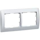 LEGRAND - Marco 2 elementos horizontal armonía GALEA aluminio