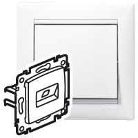 LEGRAND - Base RJ45 Valena - Cat.6 - UTP - simple - montaje con tornillos - Blanco