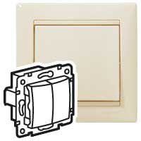 LEGRAND - Conmutador Valena - doble - unipolar - 10 AX - 250V~ - Marfil