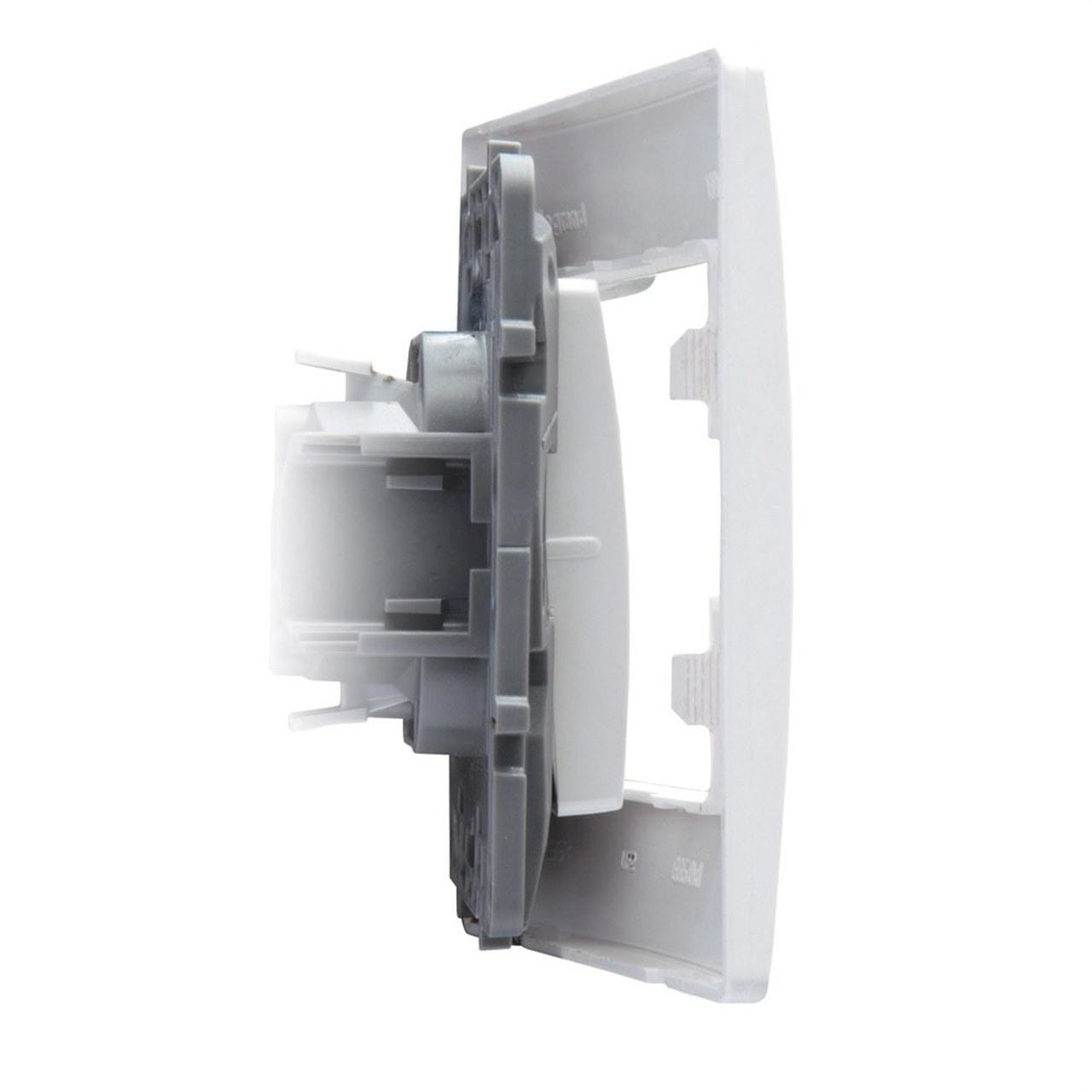 LEGRAND - Placa Niloé Step, 1 elemento, blanco mate