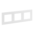 LEGRAND - Placa Niloé Step, 3 elementos, blanco mate