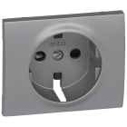LEGRAND - Tapa para toma 2P + TT lateral obturador protección GALEA aluminio