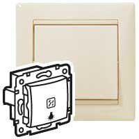 LEGRAND - Pulsador Valena - luminoso con símbolo de lámpara - 10A - 230 V~ - Marfil