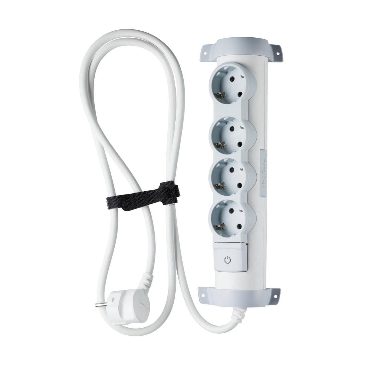 LEGRAND - Base múltiple CONFORT 4 tomas cable 1,5m con interruptor
