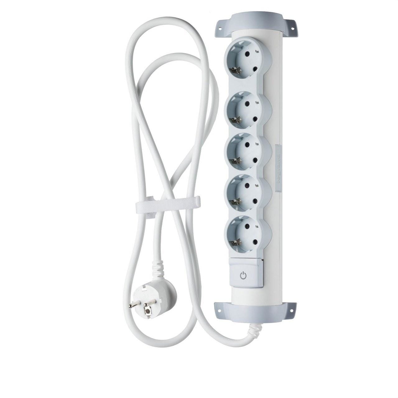 LEGRAND - Base múltiple CONFORT 5 tomas cable 1,5m con interruptor
