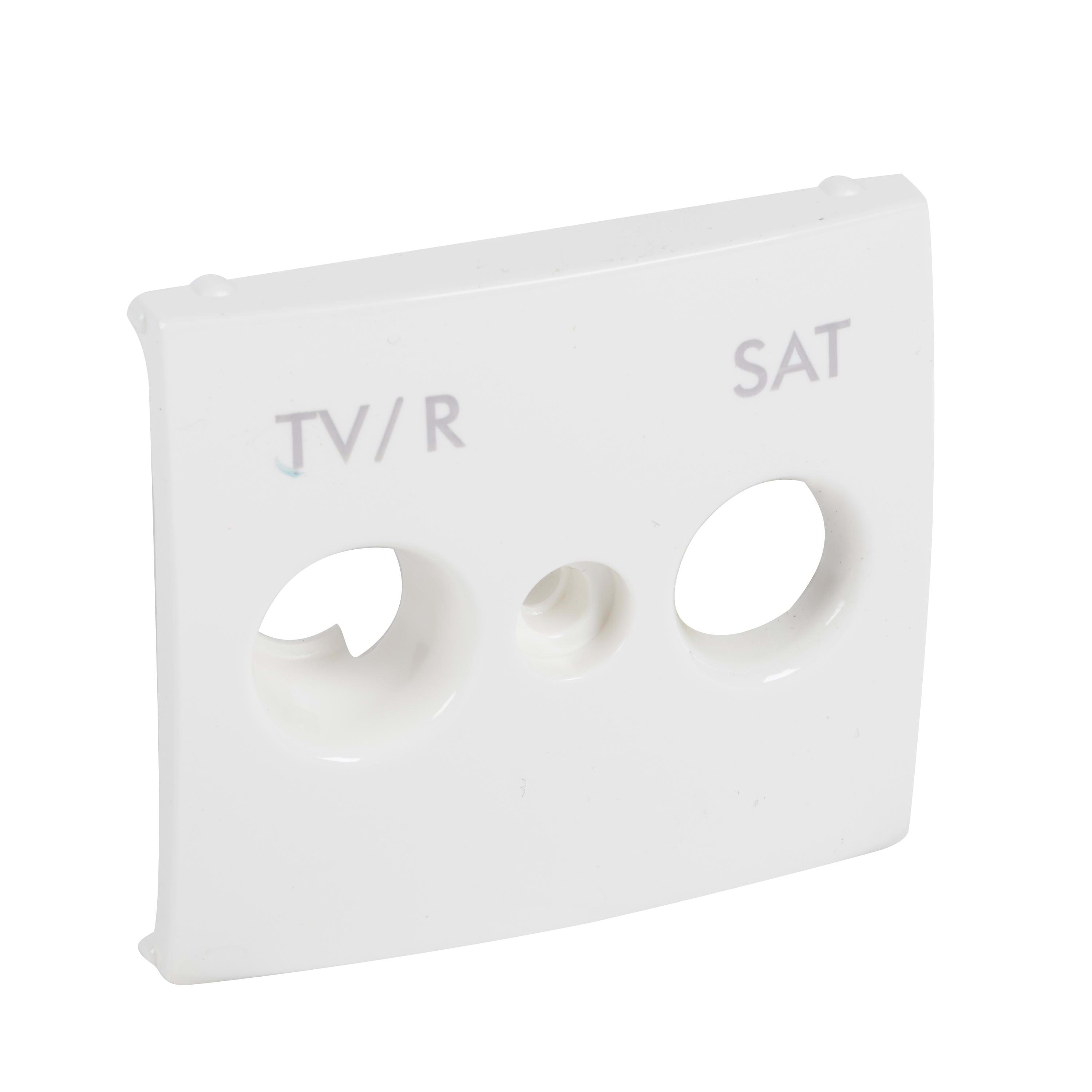 LEGRAND - Frontal de acabado universal TV/R Valena - para bases de televisión estándar de mercado - Blanco