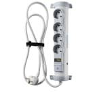 LEGRAND - Base múltiple C&S 4x2P + TT cable 1,5m con interruptor