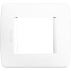 BTICINO - Placa Placa embellecedora Luna de color Blanco - 2 módulos