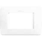 BTICINO - Placa Placa embellecedora Luna de color Blanco - 3 módulos