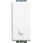 BTICINO - Conmutador Luna - luminoso - 16 AX-250 V~ - borne tornillo - 1 módulo - Blanco