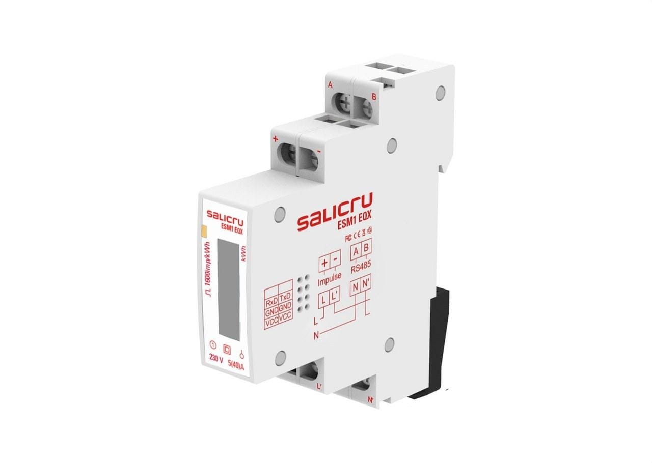 SALICRU - Medidor de energía ESM1 EQX monofásico 40A sin transformador