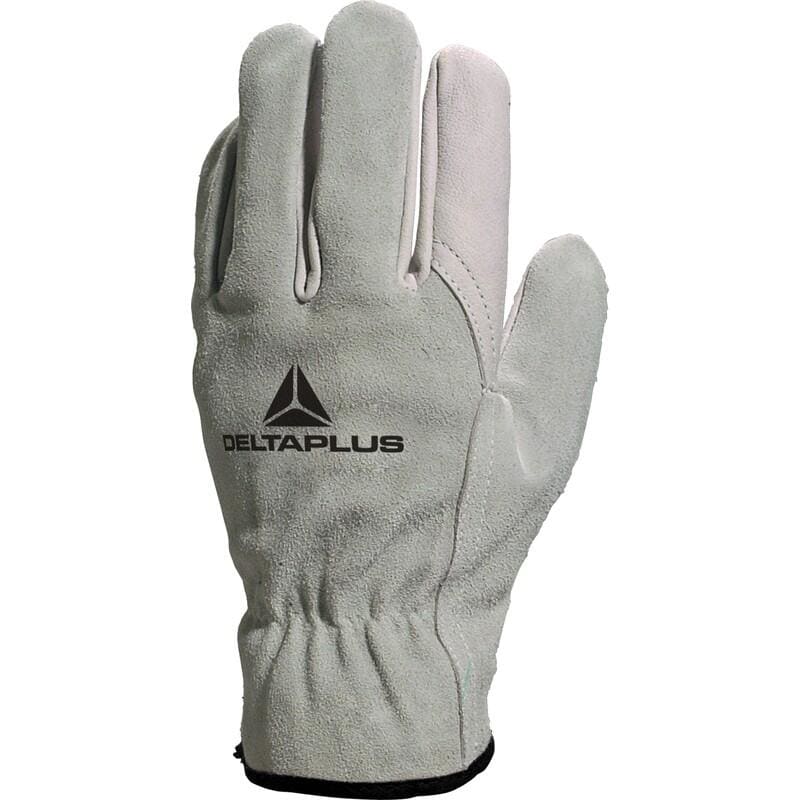 DELTA PLUS - Guante ajustable vacuno/serraje vuelta gris 10