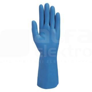 DELTA PLUS - Guante limpieza de latex azul 30cm talla 8,5