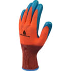 DELTA PLUS - Guante tejido poliéster palma impregnada de látex talla 11 naranja / azul marino