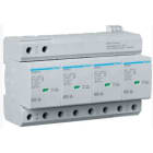 HAGER - DPS Tipo 1+2 3P+N 25kA/100kA TT/TNS con contacto auxiliar