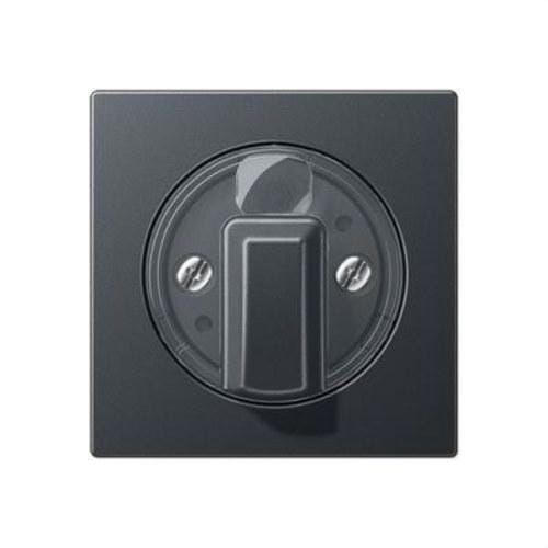 JUNG - Placa para interruptor giratorio temporizador persianas antracita mate