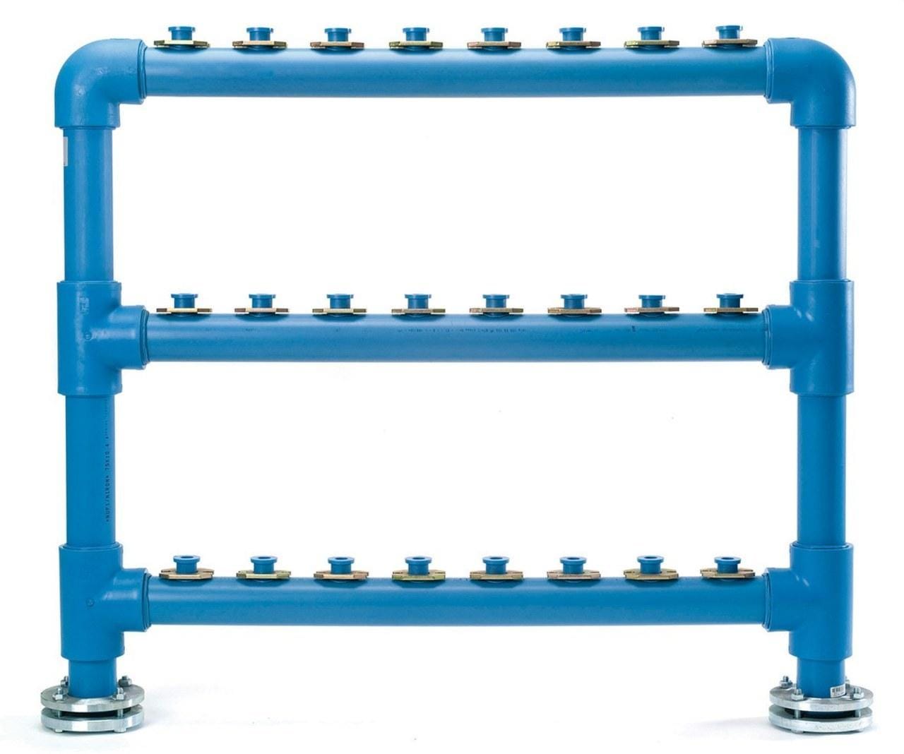 NIRON - Batería doble alimentación 3 filas 30 contadores diámetro 75 105x152cm