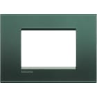 BTICINO - Placa embellecedora Livinglight de color Park - 3 módulos