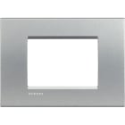 BTICINO - Placa embellecedora Livinglight de color Tech - 3 módulos