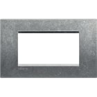 BTICINO - Placa embellecedora Livinglight de color Native - 4 módulos