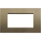 BTICINO - Placa embellecedora Livinglight de color Square - 4 módulos