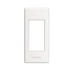 BTICINO - Placa + soporte Livinglight instalación en perfilería - 1 módulo - Blanco