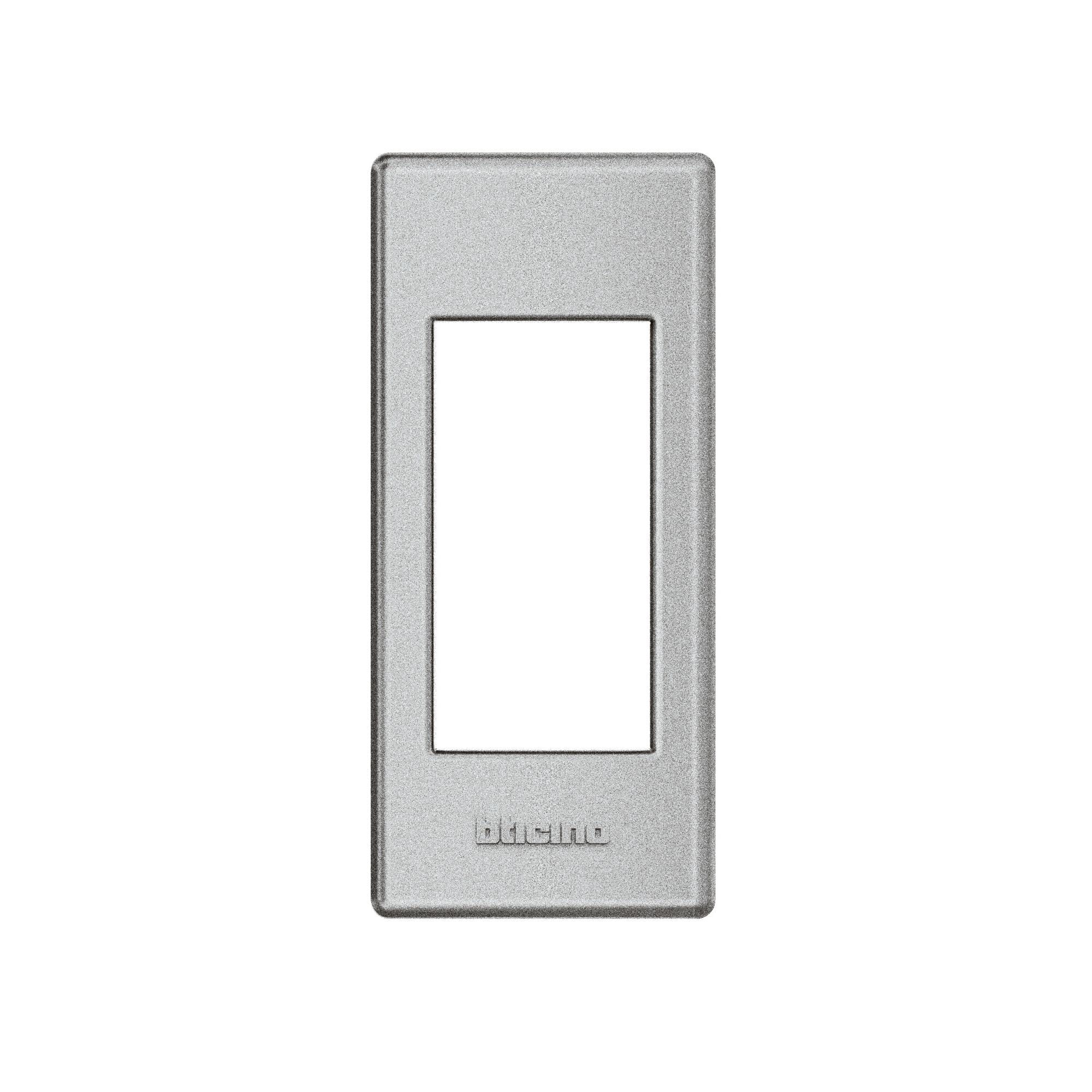 BTICINO - Placa + soporte Livinglight instalación en perfilería - 1 módulo - Tech