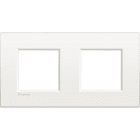 BTICINO - Placa embellecedora Livinglight AIR de color Blanco - 2 x 2 módulos