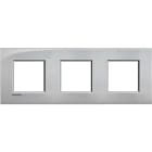 BTICINO - Placa embellecedora Livinglight AIR de color Tech - 2 x 3 módulos