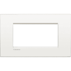 BTICINO - Placa embellecedora Livinglight AIR de color Blanco - 4 módulos