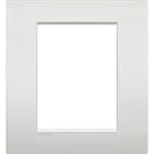 BTICINO - Placa embellecedora Livinglight AIR de color Blanco perla - 3 + 3 módulos