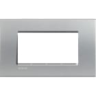 BTICINO - Placa embellecedora Livinglight de color Tech - 4 módulos