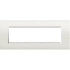 BTICINO - Placa embellecedora Livinglight de color Blanco - 7 módulos
