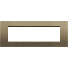 BTICINO - Placa embellecedora Livinglight de color Square - 7 módulos