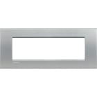BTICINO - Placa embellecedora Livinglight de color Tech - 7 módulos