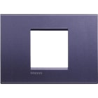 BTICINO - Placa embellecedora Livinglight de color Club - 2 módulos centrados