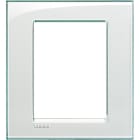 BTICINO - Placa embellecedora Livinglight de color Aguamarina - 3 + 3 módulos