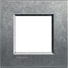 BTICINO - Placa embellecedora Livinglight de color Native - 2 módulos
