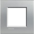 BTICINO - Placa embellecedora Livinglight de color Tech - 2 módulos