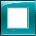BTICINO - Placa embellecedora Livinglight de color Verde Deep - 2 módulos